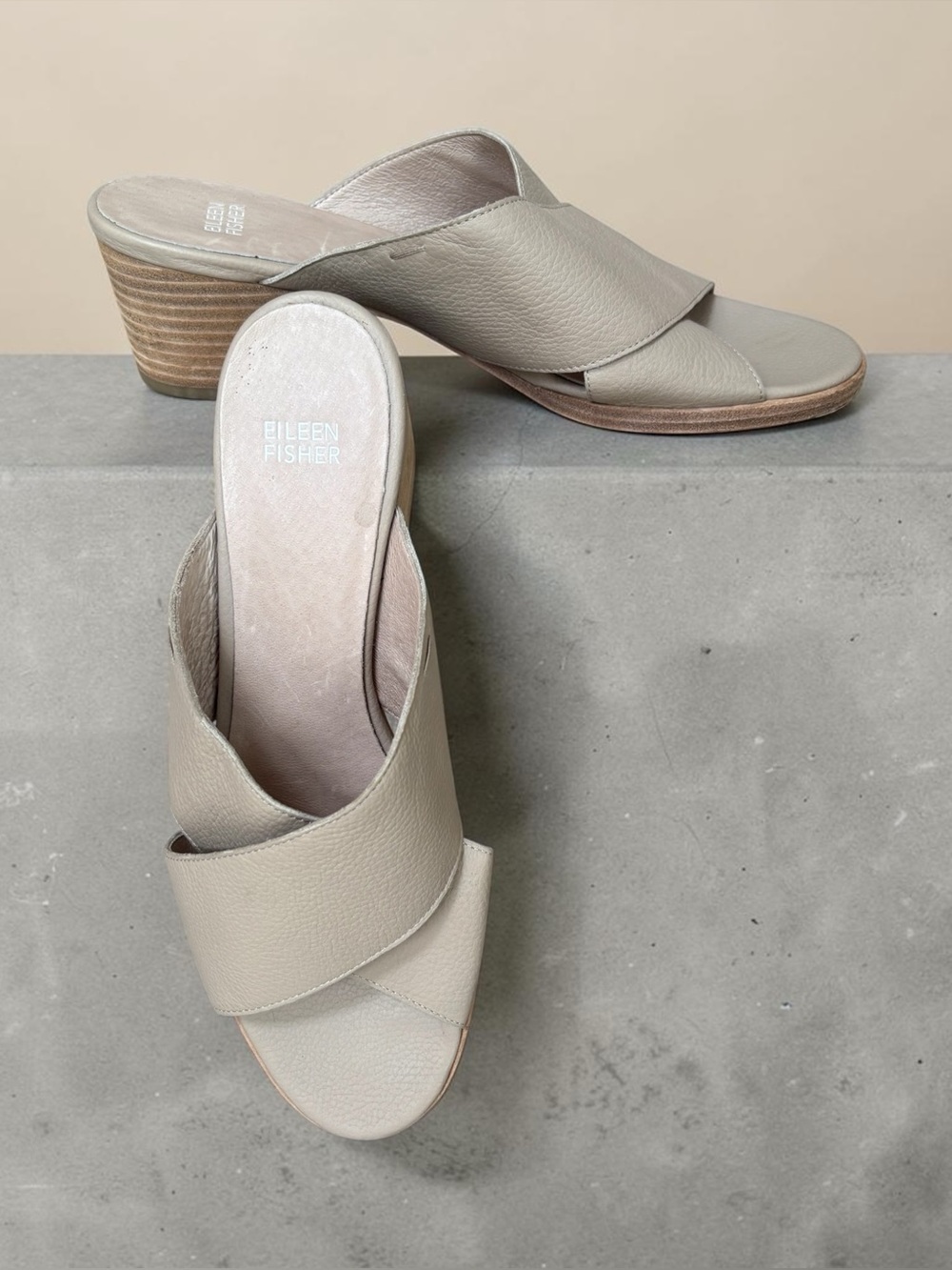 Eileen Fisher Vero Cuoio Sandal Woman’s Size 10